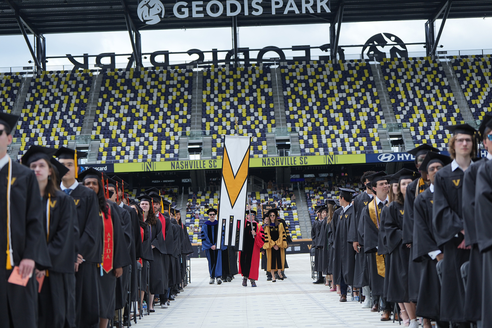 Vanderbilt University honored 27 retiring faculty members for their years of service by bestowing upon them the title of emerita or emeriti faculty during Vanderbilt’s Commencement ceremony on May 10 at GEODIS Park.